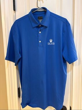 Greg Norman Collection Bright Blue Short-Sleeve Polo